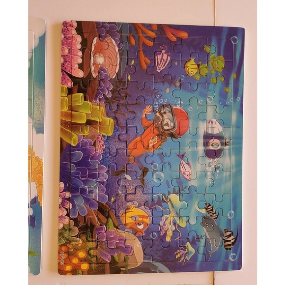 3 Wooden Puzzles 8 and half ×11. Has paper pictures insert for easy learning - Picture 4 of 12